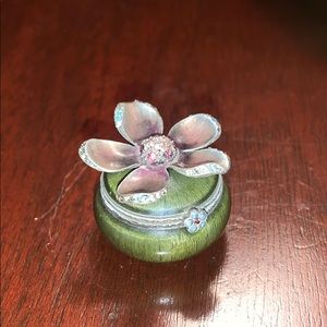 Jay Strongwater flower trinket box